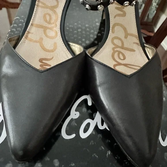 Sam Edelman Black Leather Shoes US 8 - Picture 4 of 9